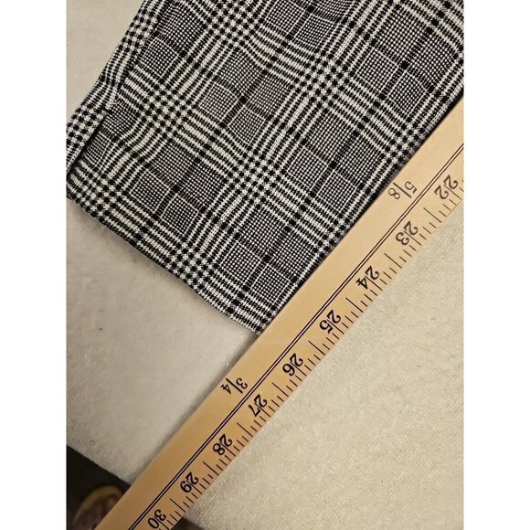 OLD NAVY Pixie Cropped Ankle Side Zip Plaid High Rise Pants - Women's Size 10 - Picture 2 of 9